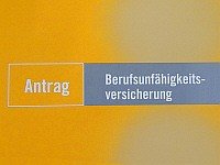 Deckblatt eines BU-Antrags