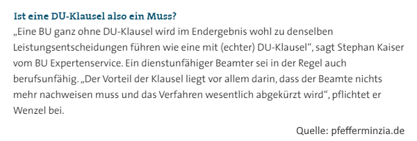 Berufsunfähigkeitsversicherung oder Dienstunfähigkeitsversicherung für Lehrer