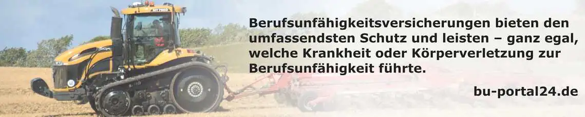 Die Berufsunfähigkeitsversicherung bietet
						den umfassendsten Schutz