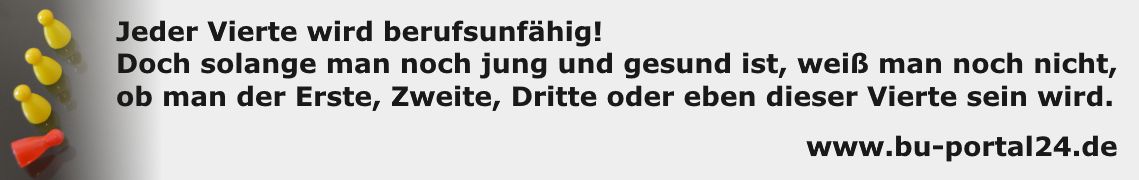 jeder Vierte wird berufsunfähig