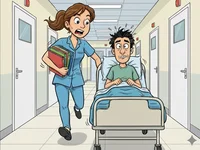 Pflegefachfrau bei der Arbeit