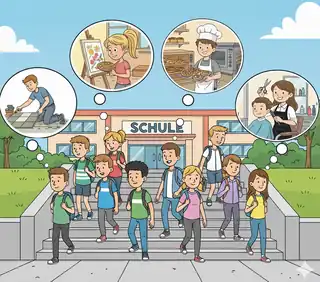 Schüler mit Berufswünschen